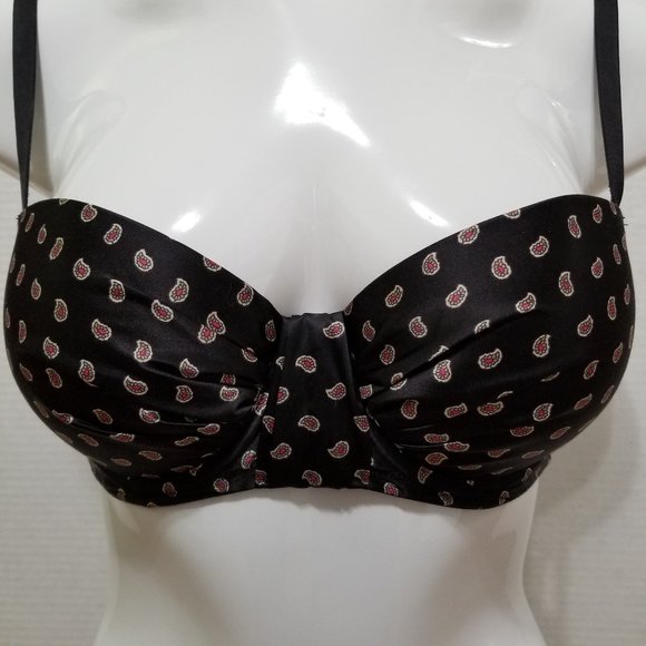 Aerie bra 34D Push-Up ruched paisley print swiss dot sheer wings 2013 - Picture 5 of 13